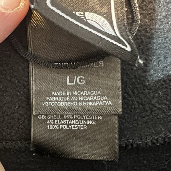 The North Face Men’s Large Jacket Black Apex Softshell Wind Resistant Full Zipp - Picture 5 of 14